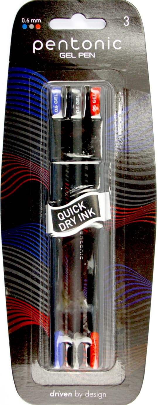 Набір ручок гел. "Linc" №420412 Pentonic 0,6мм 3шт мікс(12)