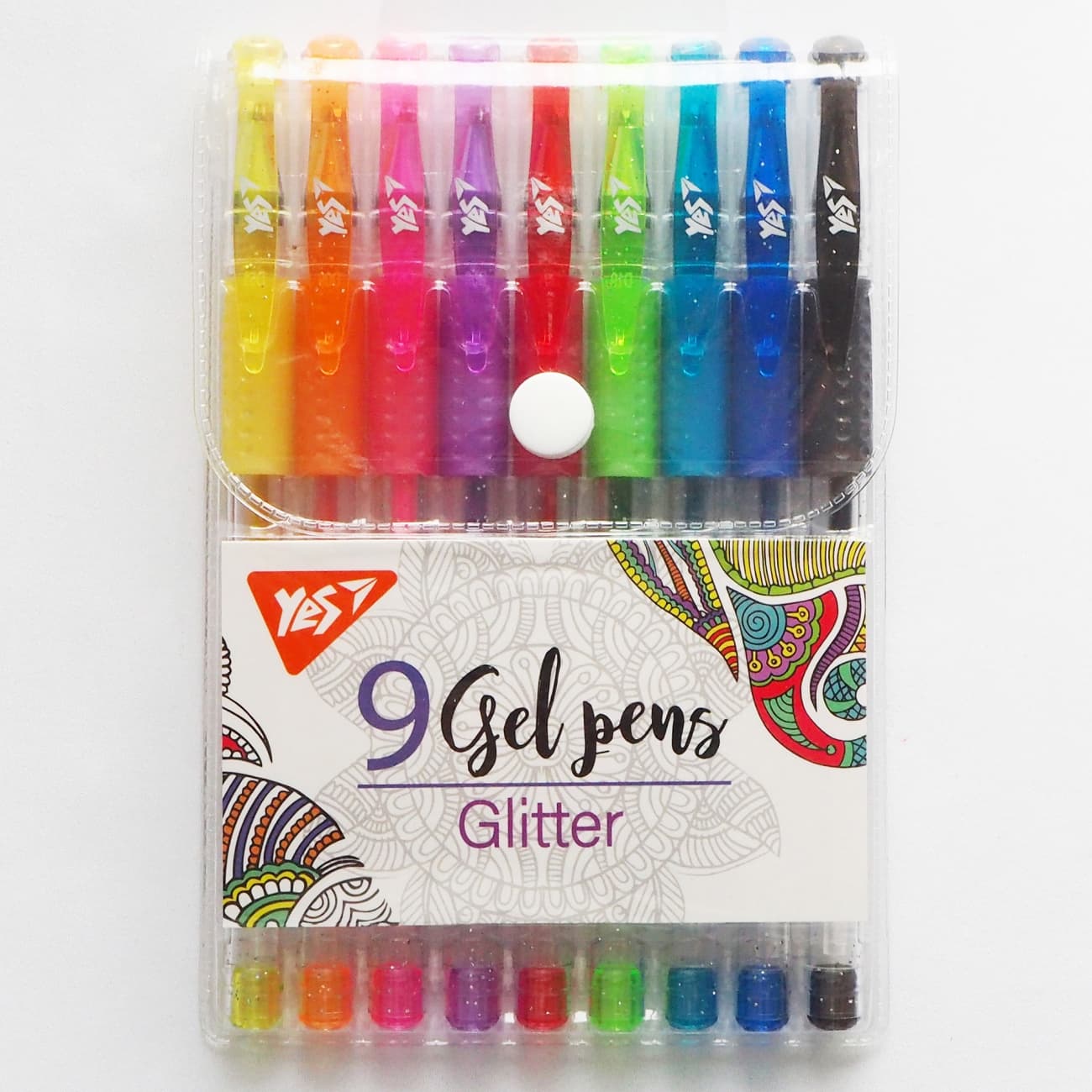 Набор ручек гел. "Yes" №420431 Glitter 9шт(12)(144)