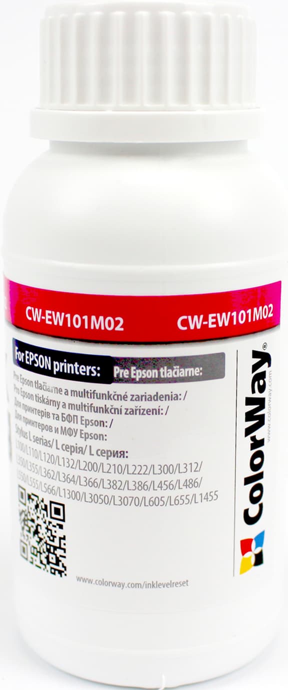 Чорнило ColorWay Epson L-100/200/EW101M series 200 мл magenta