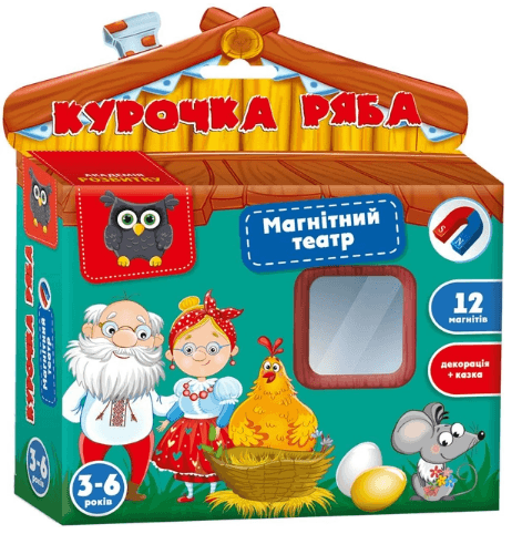 Игра на магнитах "Магнитный театр. Академия развития. Курочка Ряба" №VT3206-31(20)