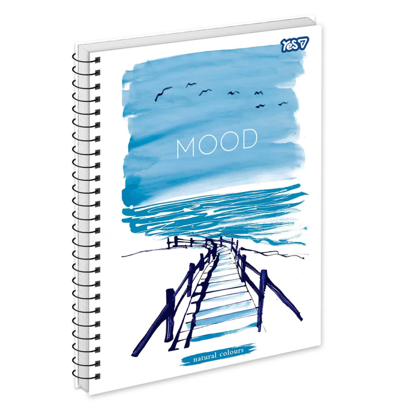 Зошит пруж. А4 80арк. кліт. карт.обкл. ВД-лак "Mood" №152377/Yes/