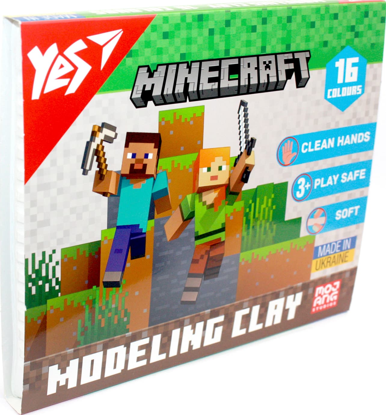 Пластилин "Yes" Minecraft 16 цветн. 320гр №540674(14)