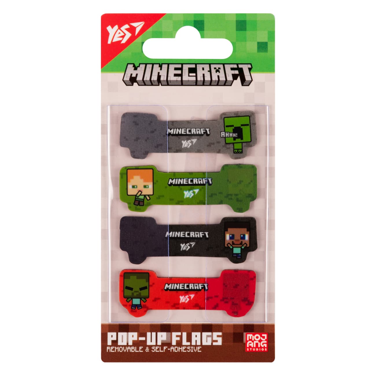 Закладка пласт. "Yes" №170427 Minecraft Pop-up(24)