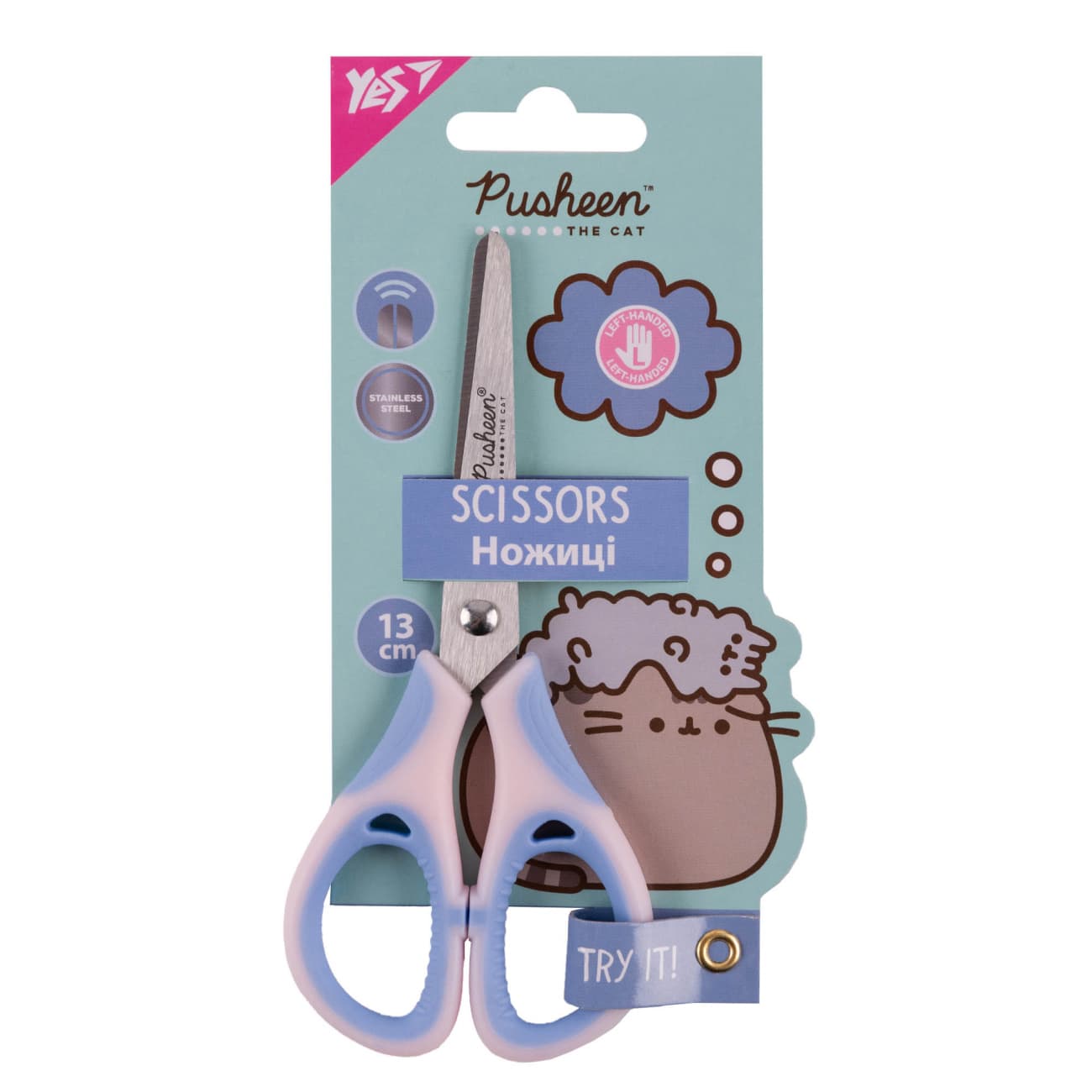 Ножиці дит. "Yes" №480467 Pusheen 13см для шульги(12)
