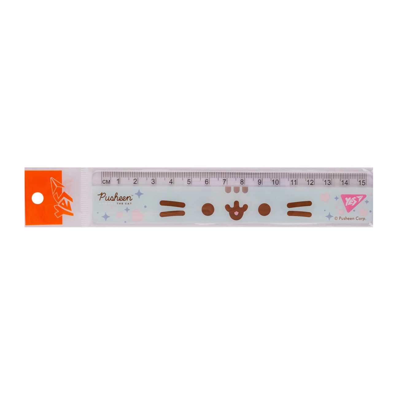 Лінійка пласт. 15см "Yes" Pusheen блакитна №370682(20)(100)