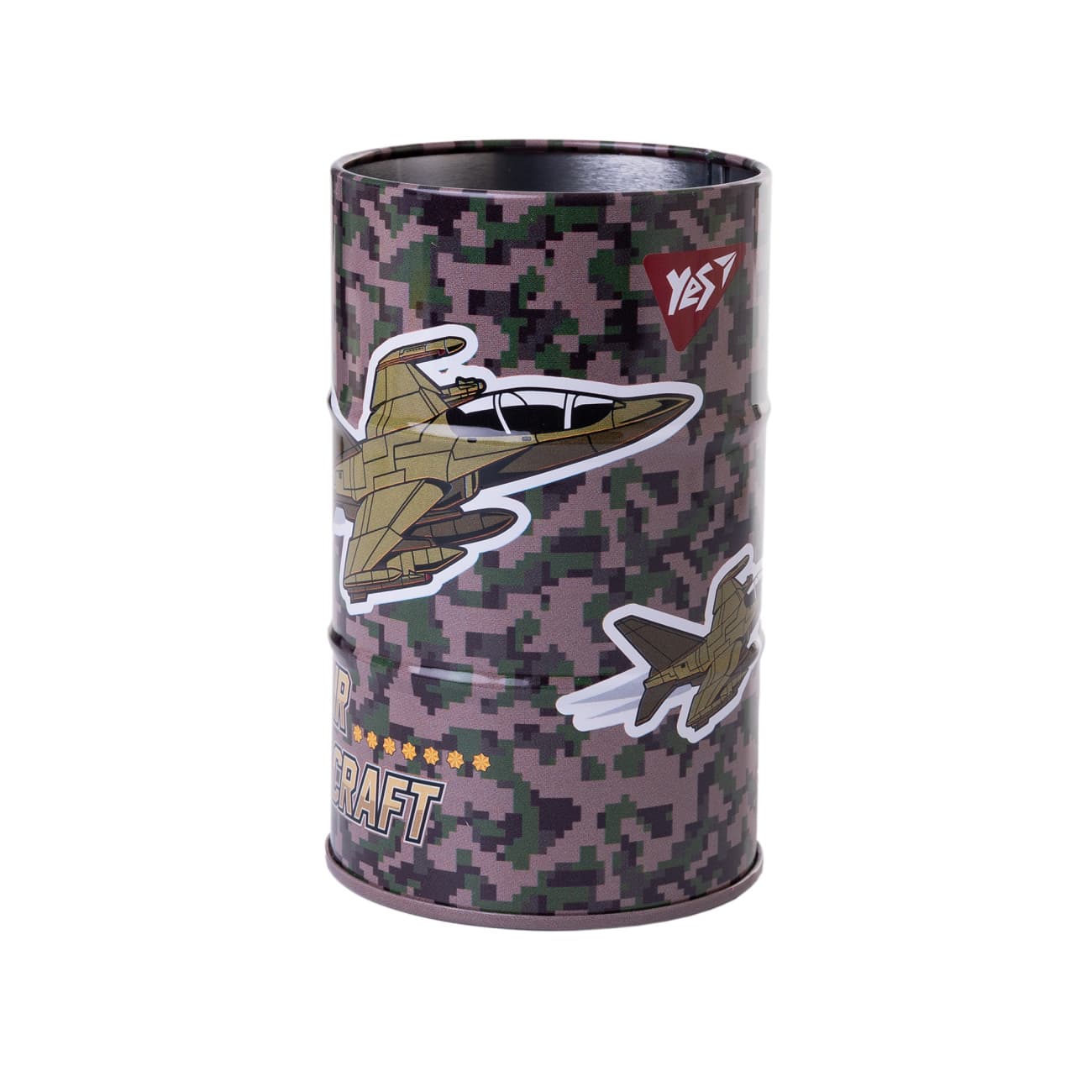 Стакан-подставка метал. "Yes" №708097 "Military" бочка(50)