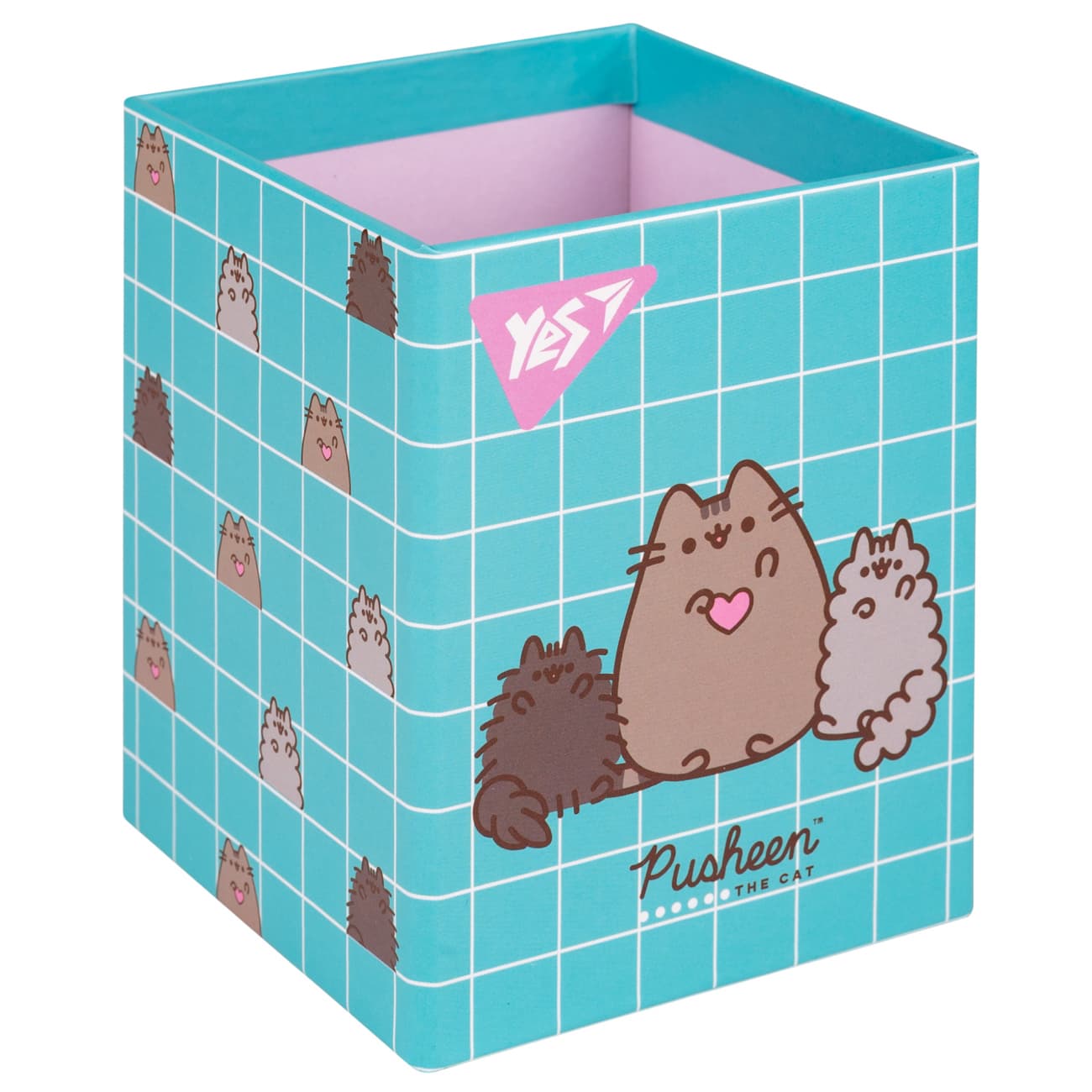 Стакан для ручек "Yes" №708216 "Pusheen" картон(48)