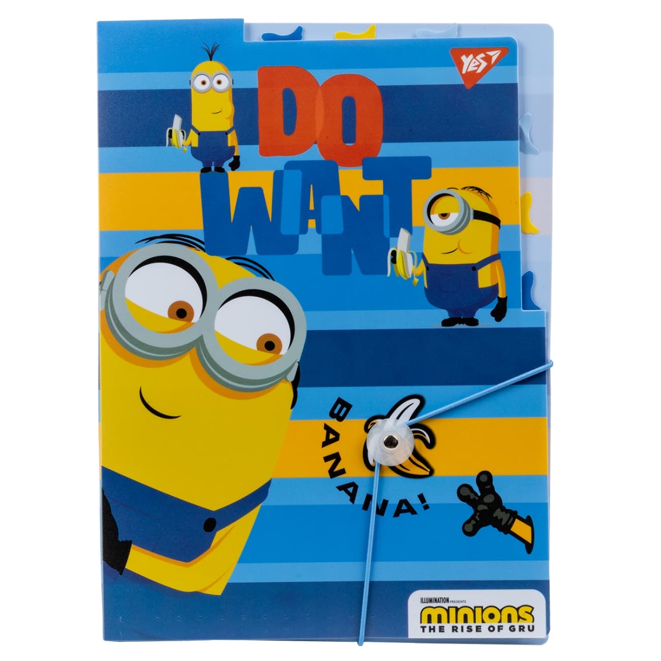 Папка "Yes" А4 №492100 "Minions" на рез. з 3розд.(40)