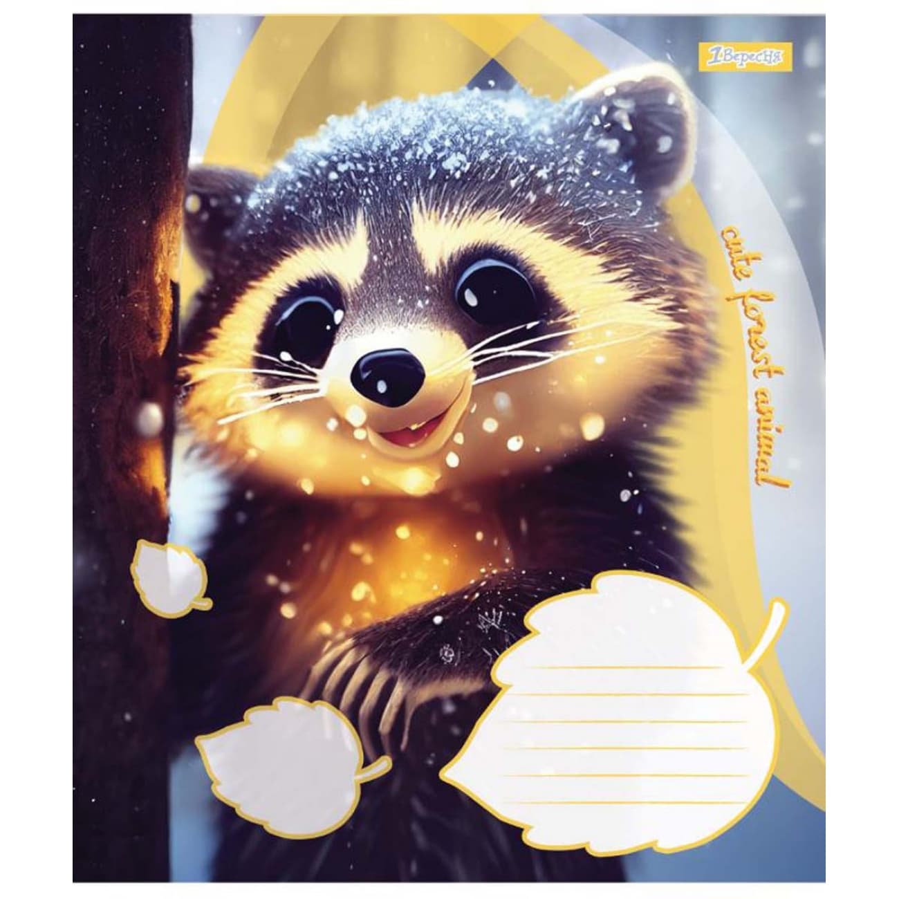 Зошит 12арк. лін. 1В Cute forest animal №766280(25)(500)