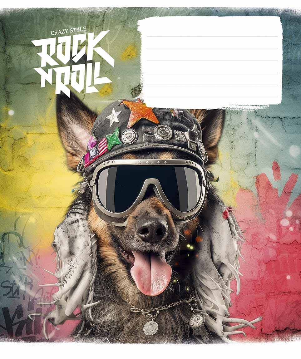 Тетрадь 12л. лин. Star "Rock star" ВД-лак №012-3277L(30)(360)
