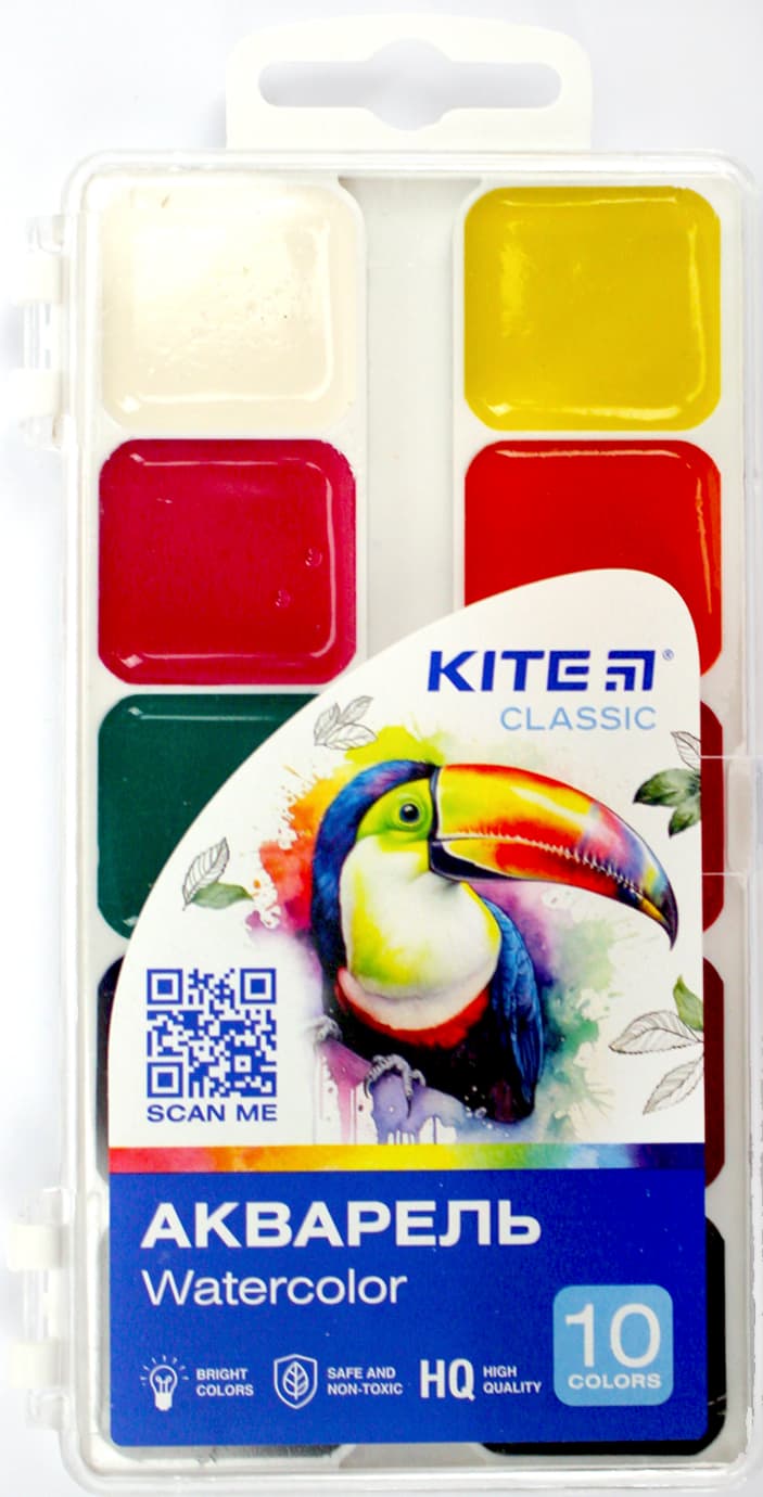 Акварель 10 кольор. "Kite" "Classic" №K-060(15)