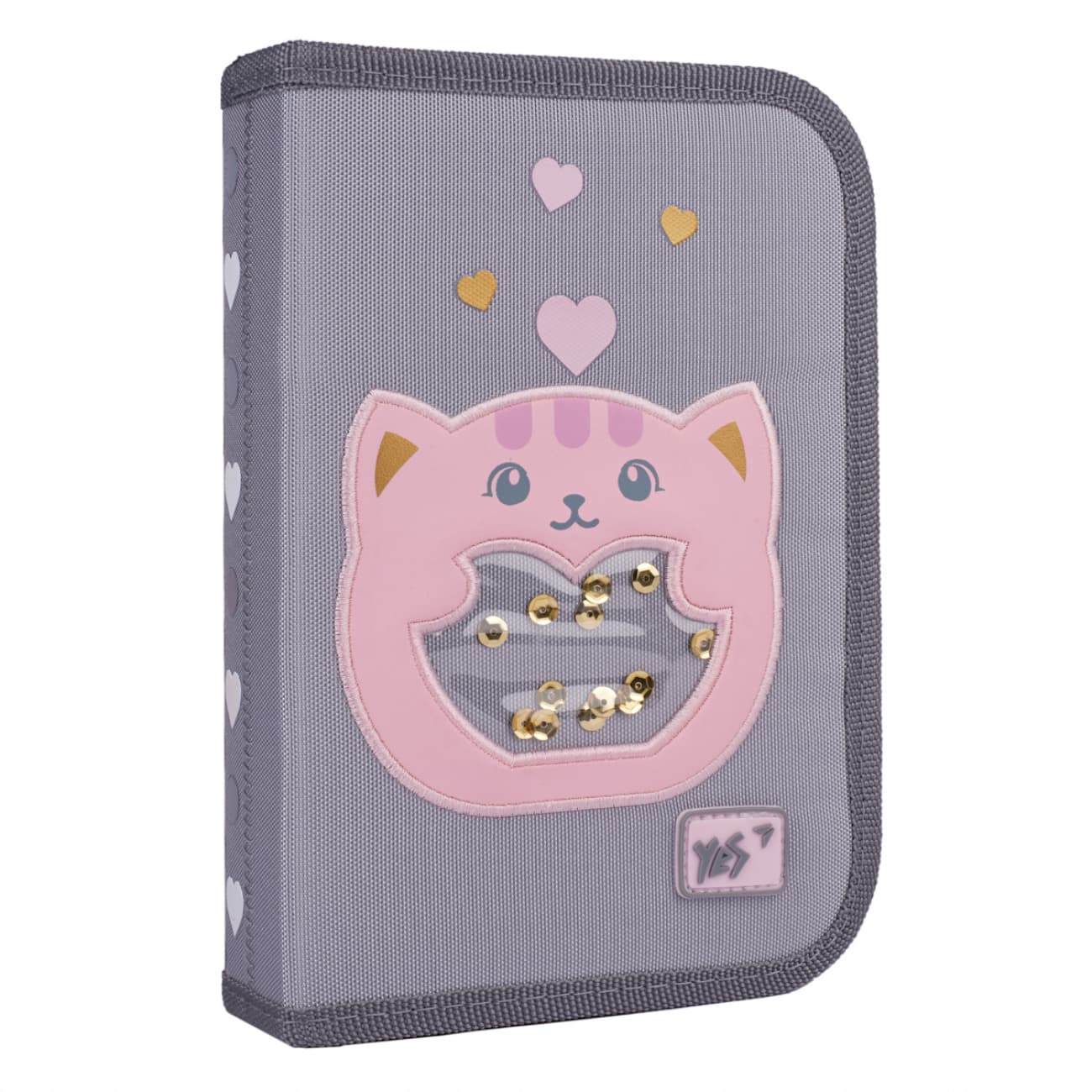 Пенал "Yes" With Love одинар. 1 клап. №HP-03/533659(48)