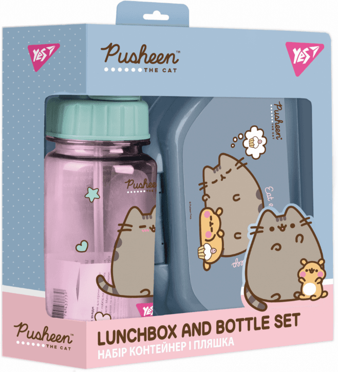 Набір ланчбокс і пляшка "Yes" Pusheen №450145(24)