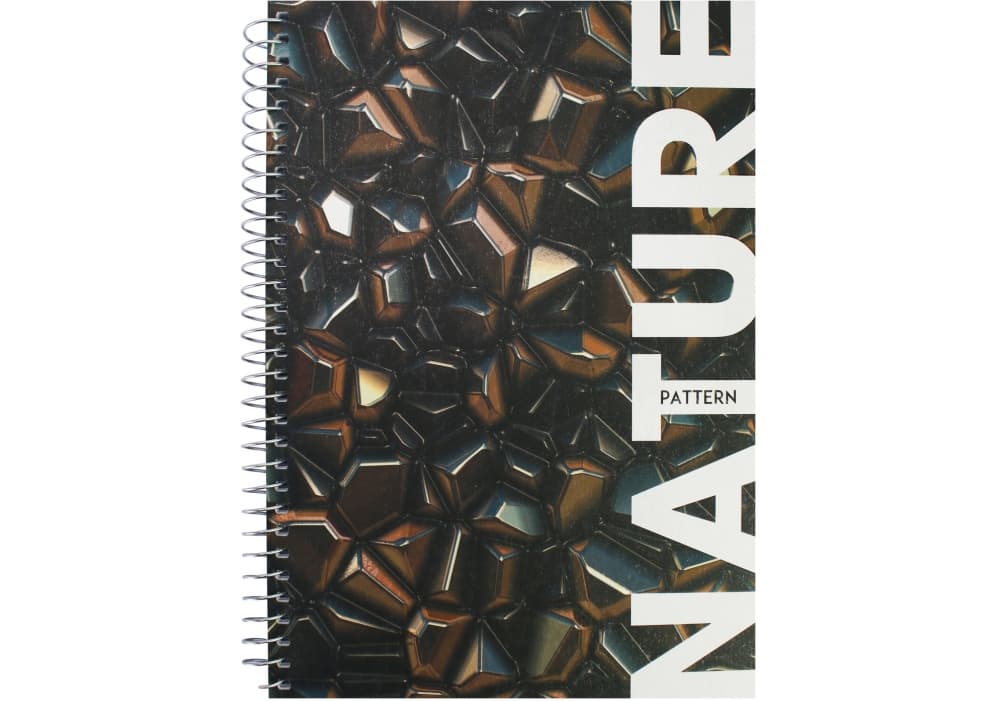 Блокнот пруж. бок. А5 80арк. кліт. карт. "Optima" Nature №O20332-30(5)(50)