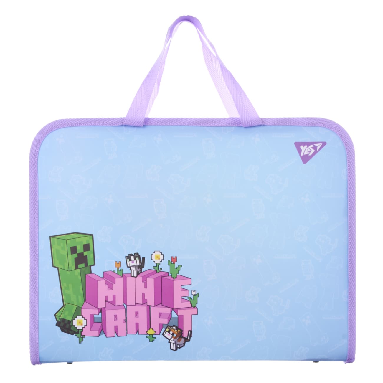 Папка-портфель "Yes" №492313 Minecraft.Spring на блиск. з ручками(12)(48)