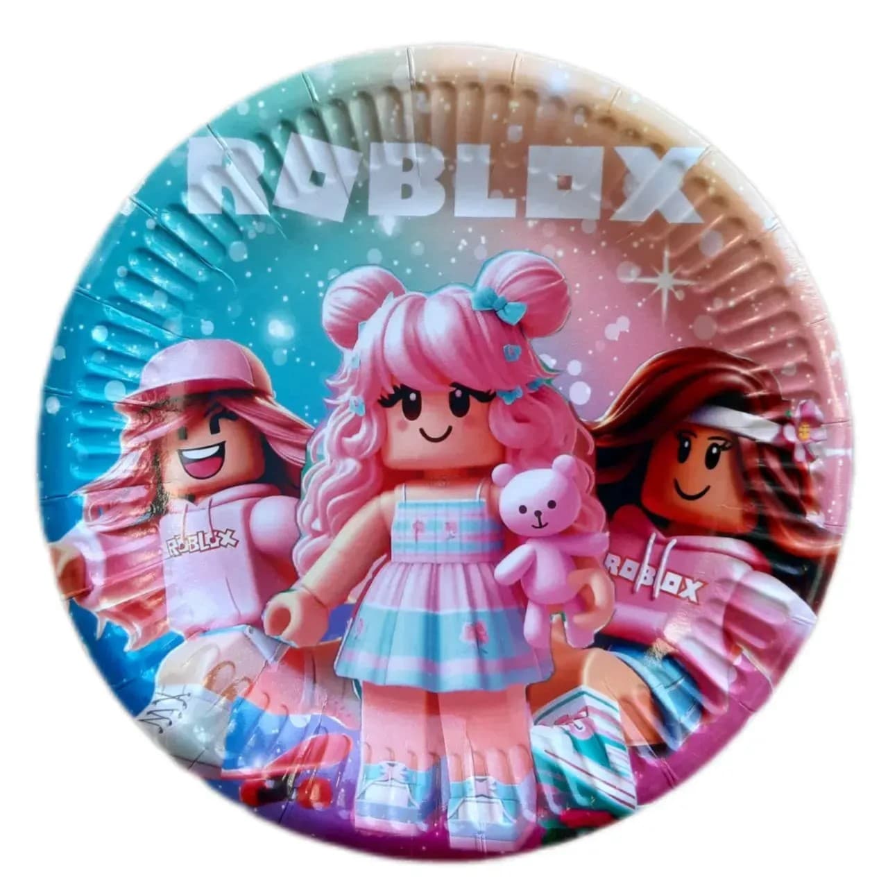 Тарілка паперова "Роблокс Roblox" для дівчат