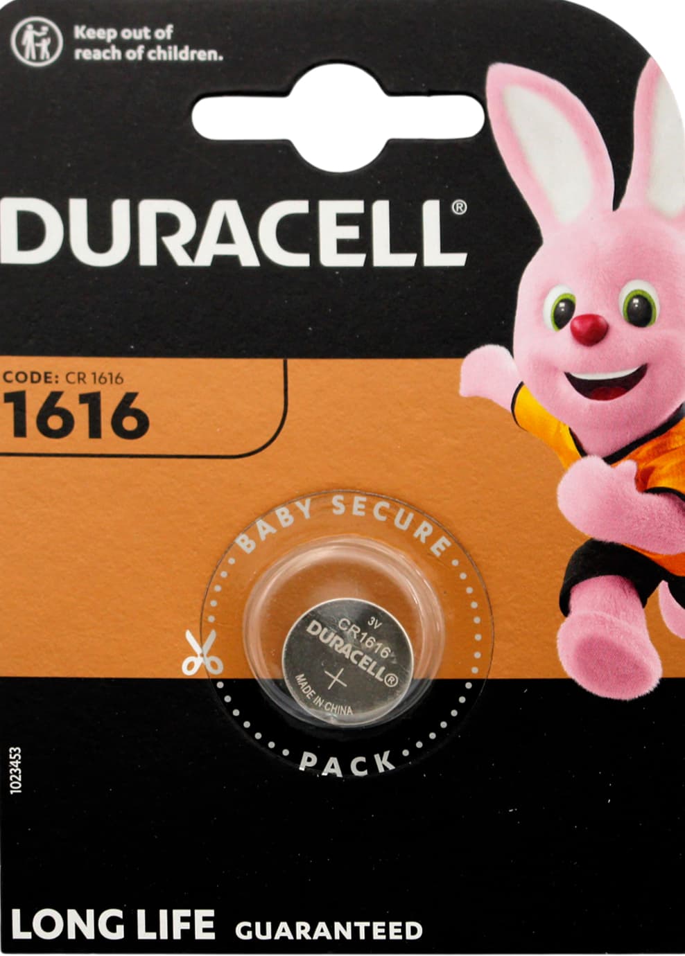 Батарейка Duracell Алкалайн CR-1616/1bl Electronics (10)