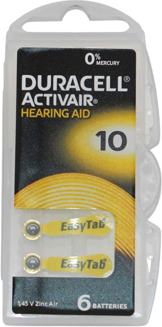 Батарейка Duracell Zinc Air HA10/6bl(6)(60)