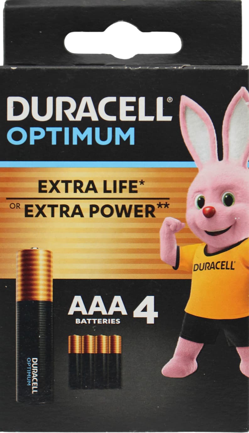 Батарейки Duracell Optimum LR-03/блистер 4шт (8)