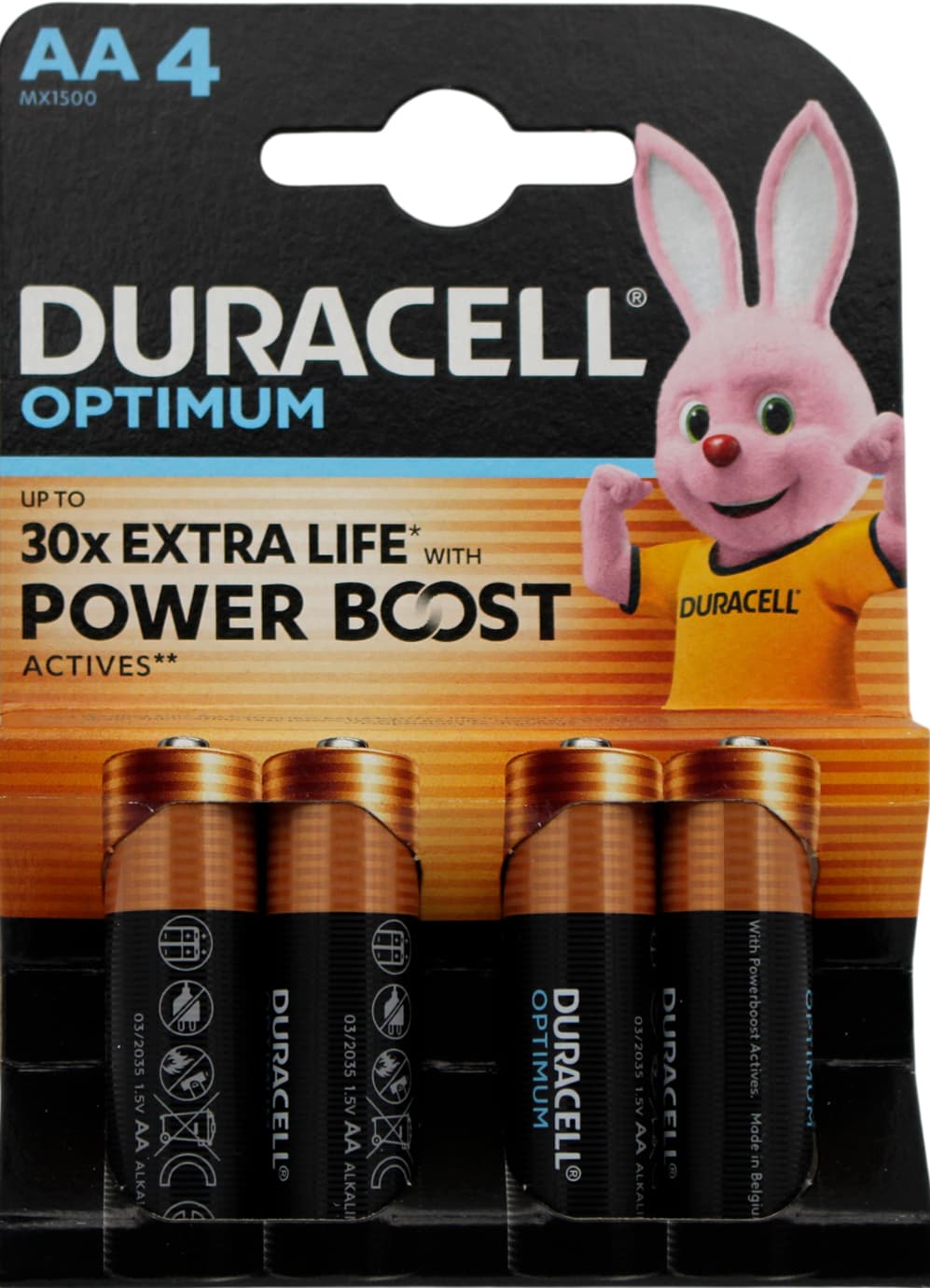 Батарейки Duracell Optimum LR-06/блистер 4шт(20)