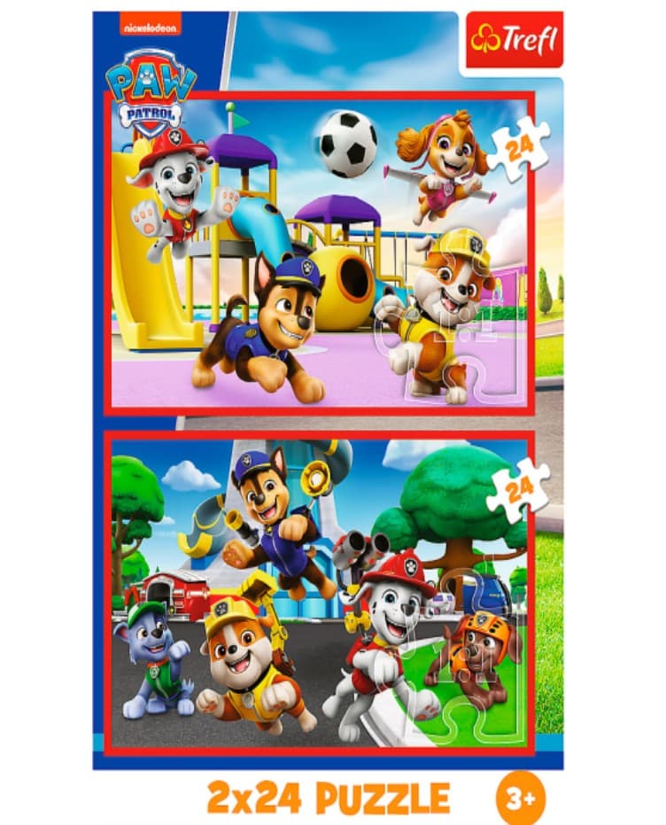 Пазли Trefl 2х24ел. Viacom PAW Patrol Веселий день песиків №34434(12)
