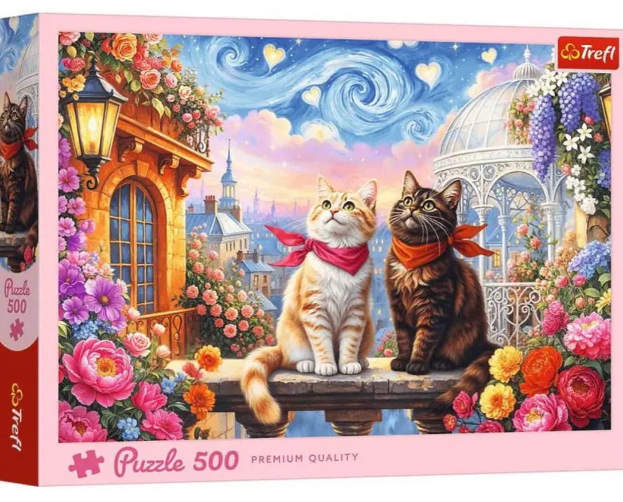 Пазли Trefl 500ел. Люблячі котики №37553