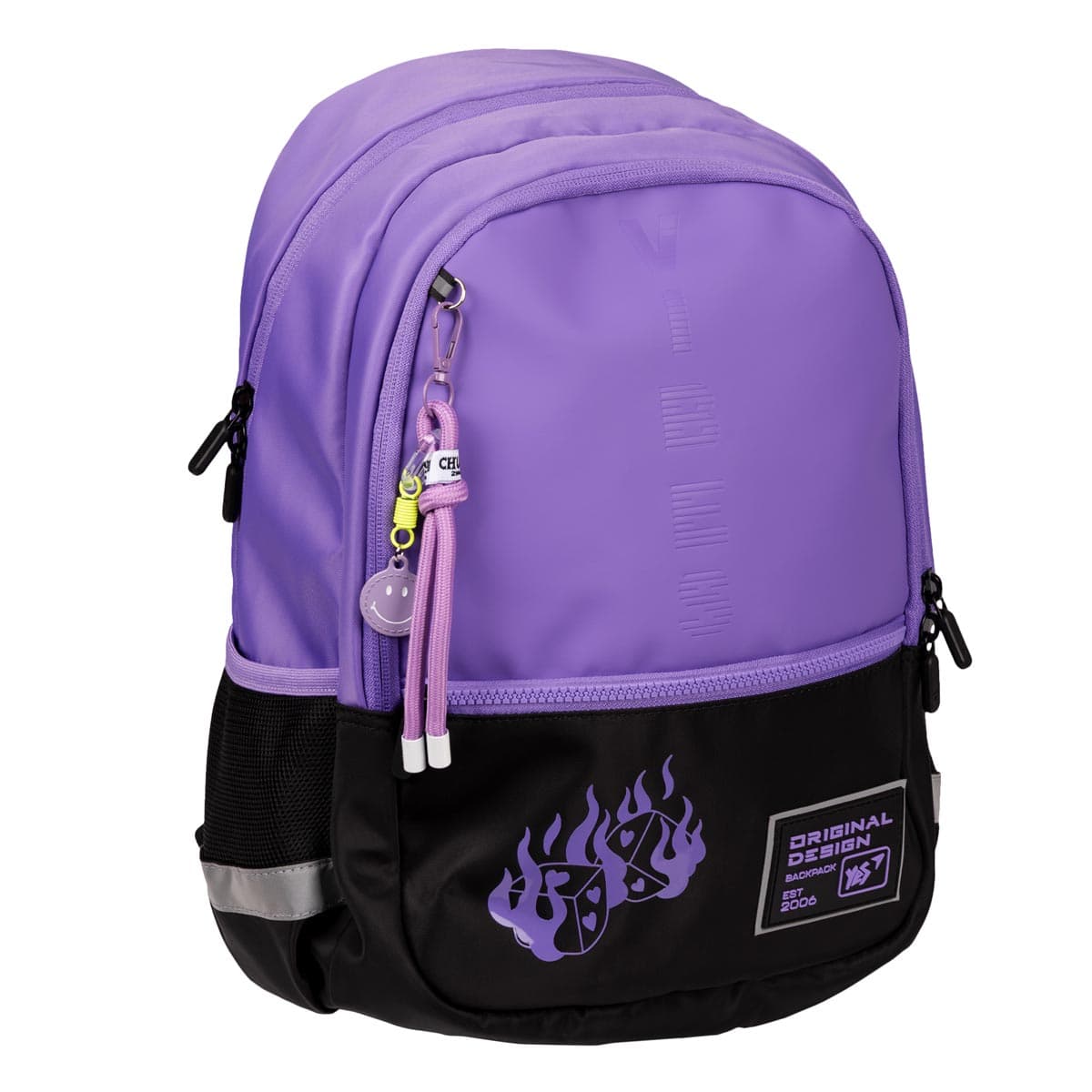 Рюкзак "Yes" T-113 Р-25 Lilac Cubes 2від.,4карм. №559966(10)