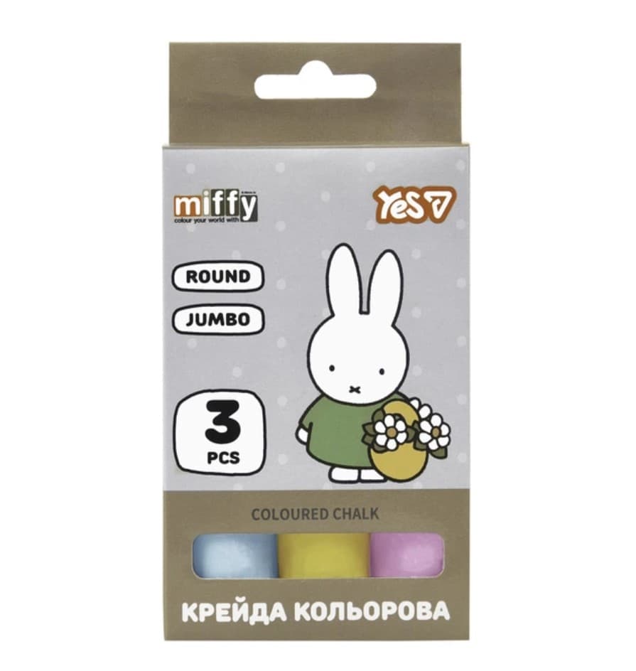 Крейда кольор. "Yes" №400568 3шт Jumbo Miffy(12)(120)
