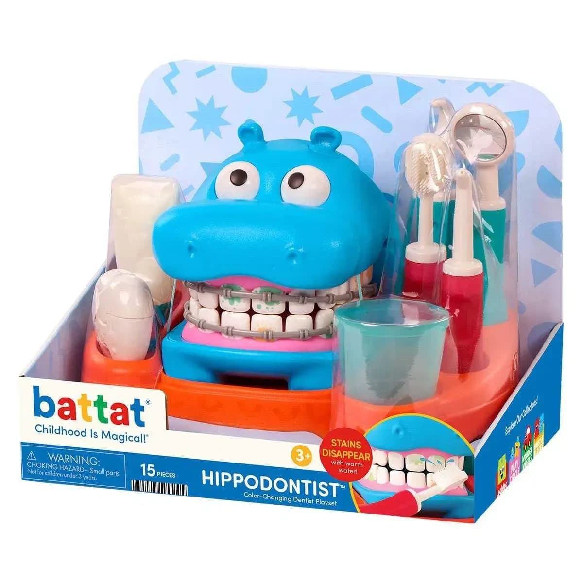 Игровой набор "BATTAT" БЕГЕМОТИК У СТОМАТОЛОГА №BT1803Z/КиддиСвит/