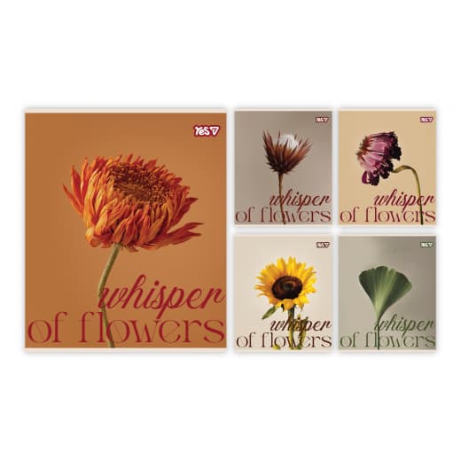 Тетрадь А5 YES 48л. лин. soft touch+УФ Floral Harmony №768611(5)(100)