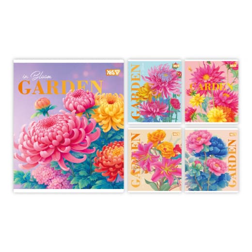 Тетрадь А5 YES 24л. лин. Neon+soft touch Garden №768571(10)(160)