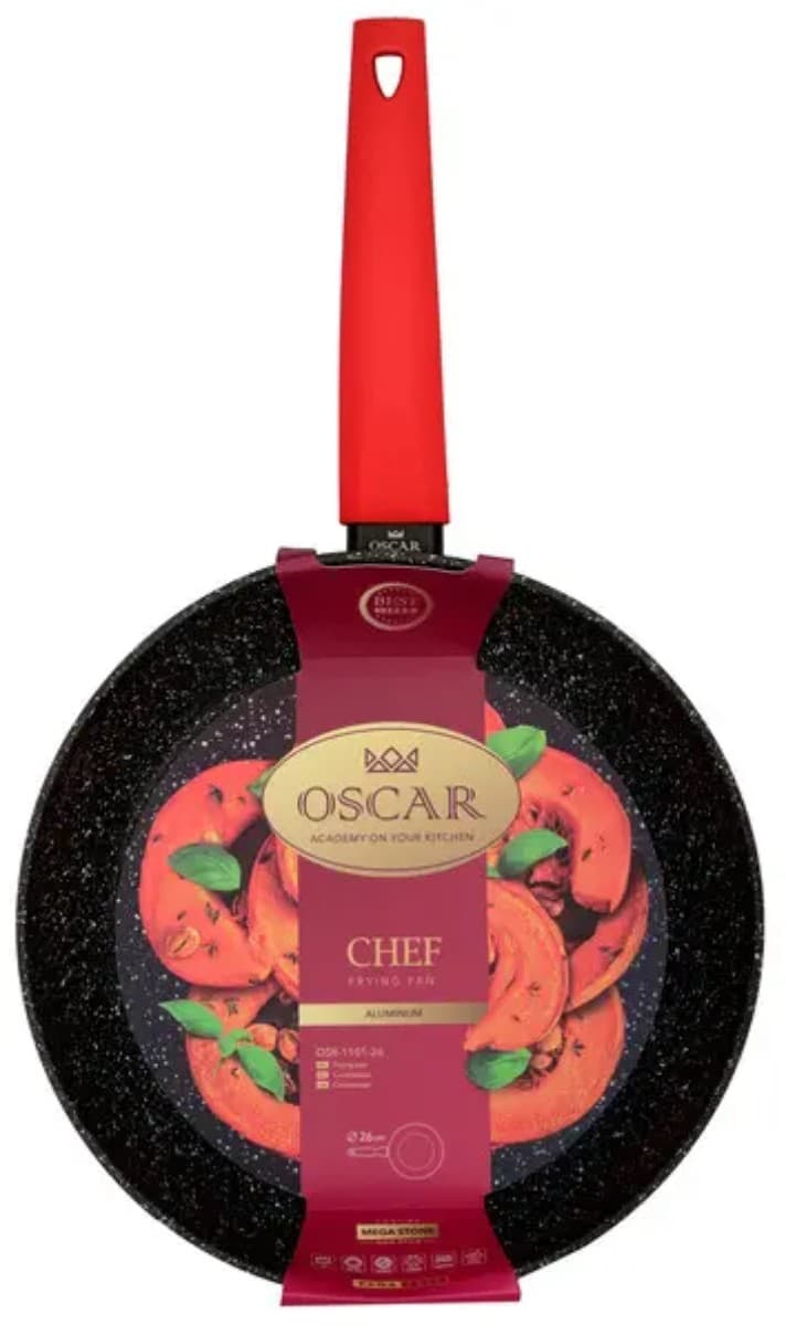 Сковорода алюм. антиприг. покрытие "Oscar Chef" 26см №OSR-1101-26/n