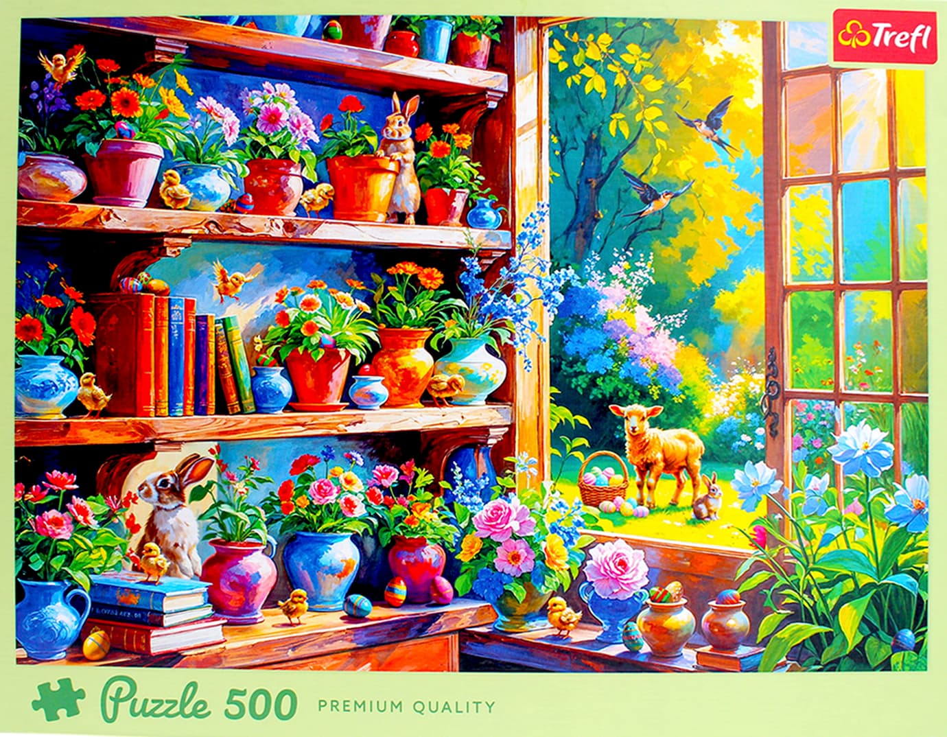 Пазли Trefl 500ел. Весняний ранок у оранжереї №37558