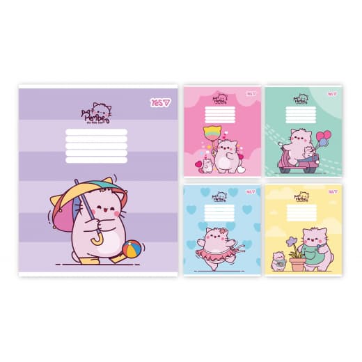 Зошит 18арк. лін. YES Pembe the cat №769091(10)(160)