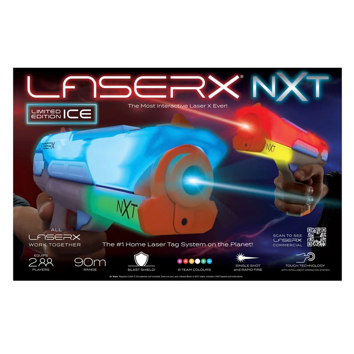 Игровой набор для лазерных боёв-LASER X NXT ДЛЯ ДВУХ ИГРОКОВ №87728/КиддиСвит/