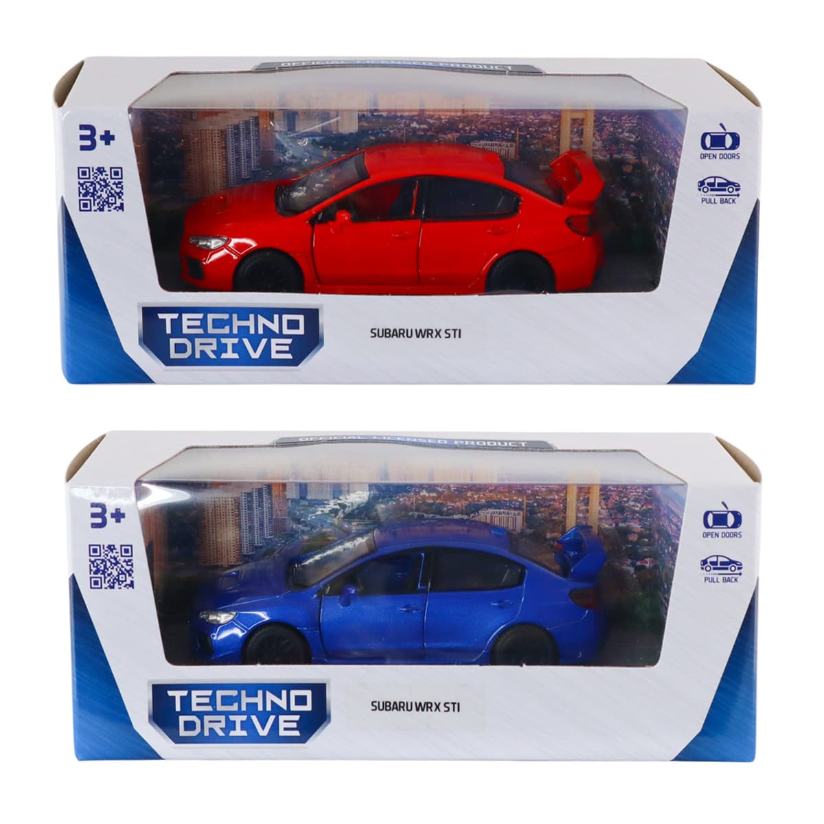 Автомодель "Technodrive" SUBARU WRX STI красная,синяя №260008/КиддиСвит/