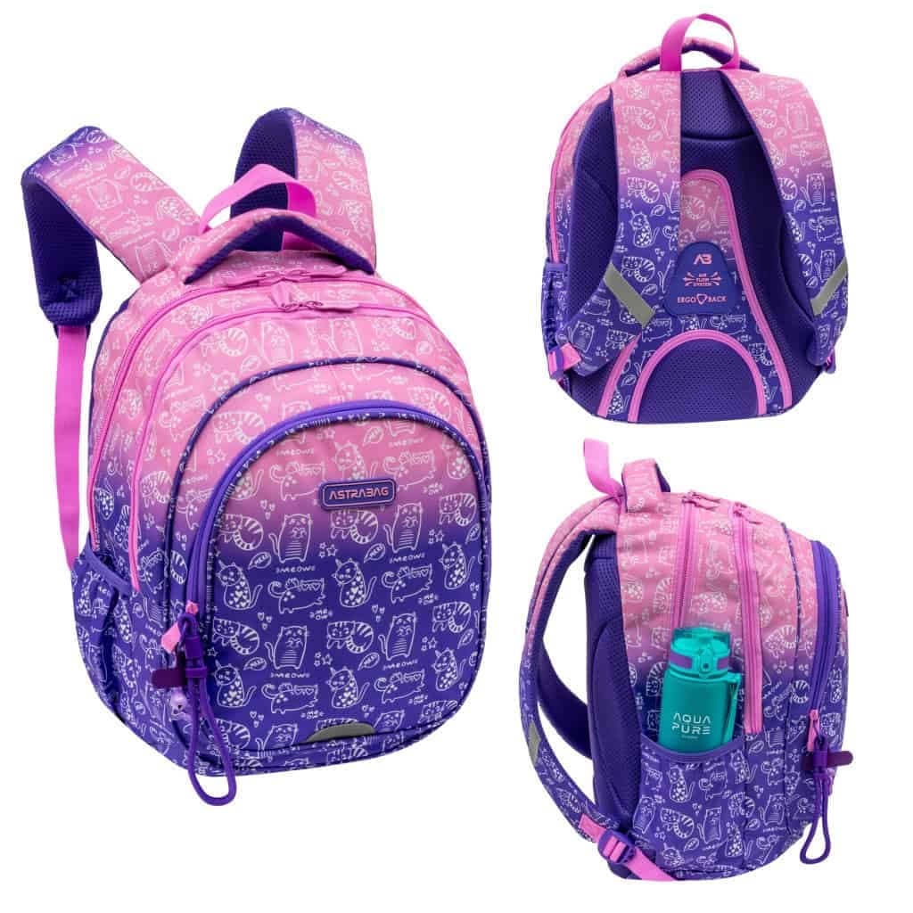 Рюкзак "Astrabag" KITTY 3від. 2карм. №AB300/502026007