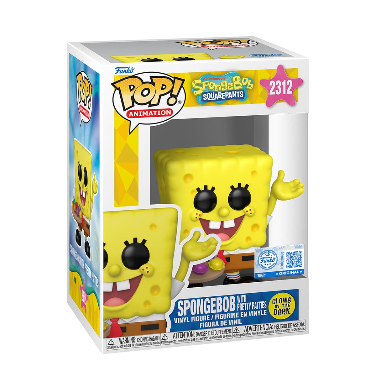 Фигурка FUNKO POP!серии "Губка Боб Квадратные Штаны" ГУБКА БОБ С КРАБСБУРГЕРАМИ/Кидди Свит/