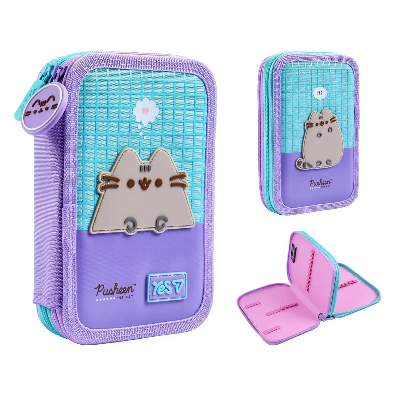 Пенал "Yes" Pusheen Summer твердий, подвійн. №HP-01/533712/Р-26(48)