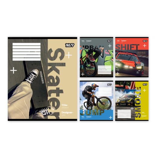 Зошит 18арк. кліт. YES Street energy №769079(25)(400)