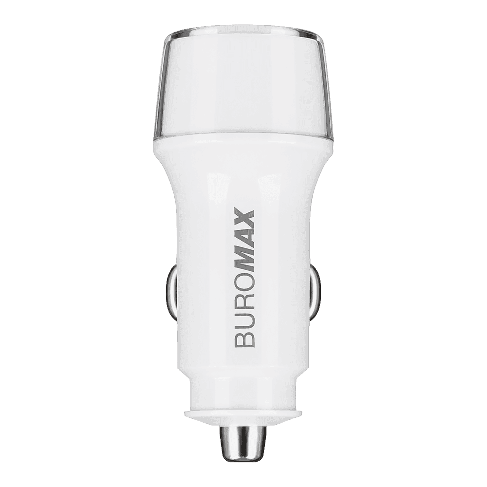 Зарядний пристрій авто Buromax №BM.0634 USB-A+Type-C 38W білий