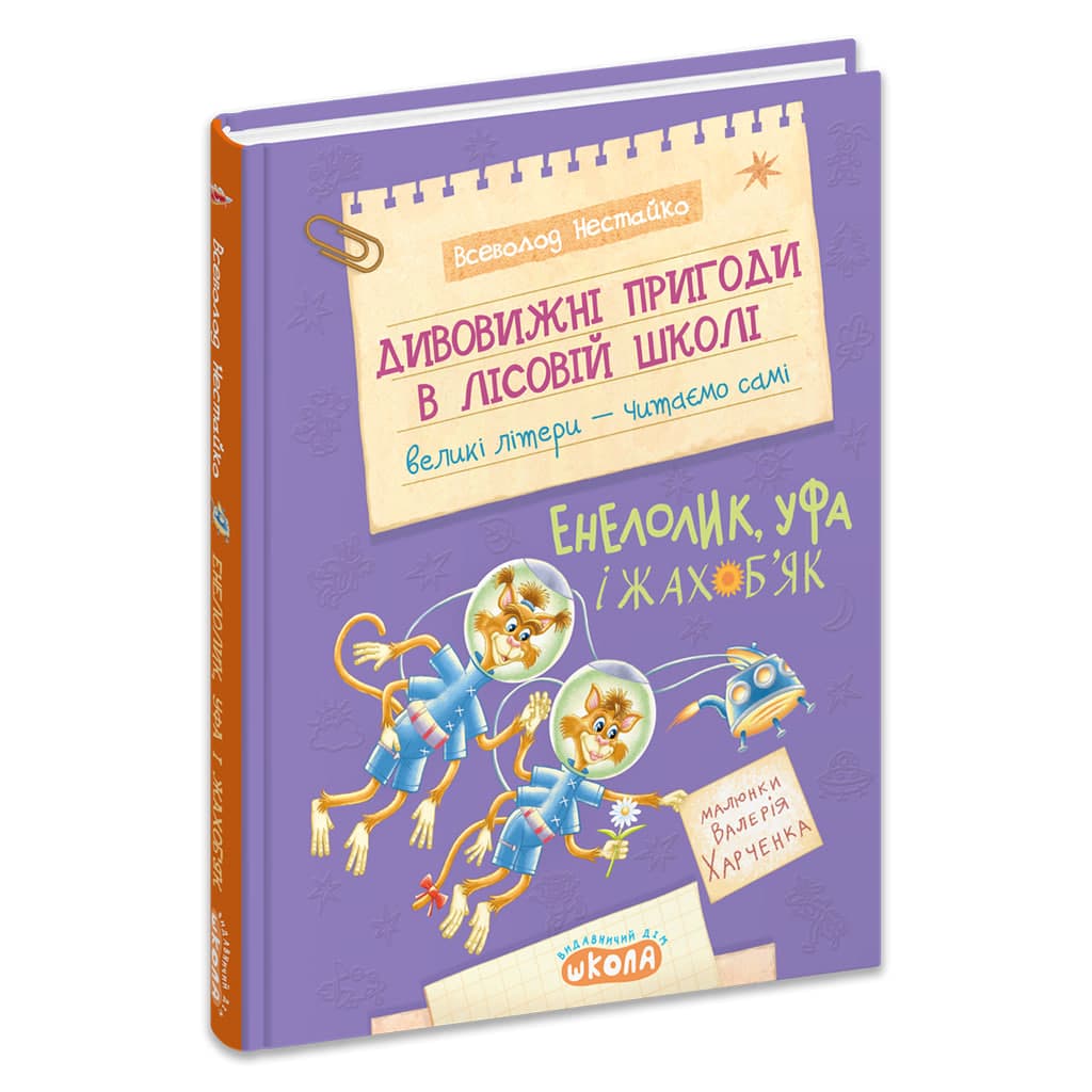 Книжка А5 "Дивовижні пригоди у лісов школі.Енелолик,Уфа і Жахоб'як.Моя перша бібліотечка"