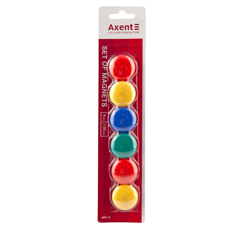 Магніти Axent 9821 6 шт. 30мм 