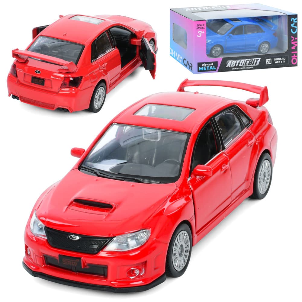 Машина метал. інер-а, "Автосвіт" (1:43) Subaru WRX STI 12см №AS-3076(36)