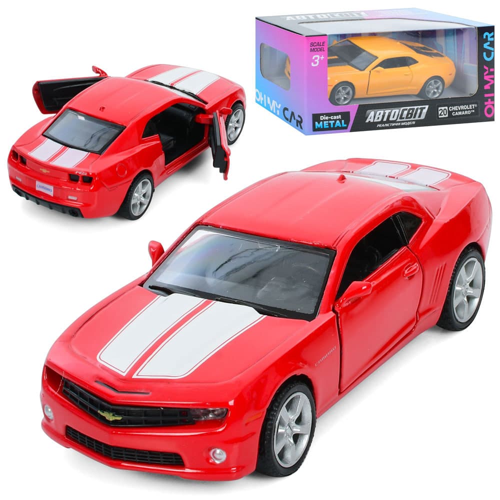 Машина метал. інер-а, "Автосвіт" Chevrolet Camaro 12,5см №AS-3081(36)
