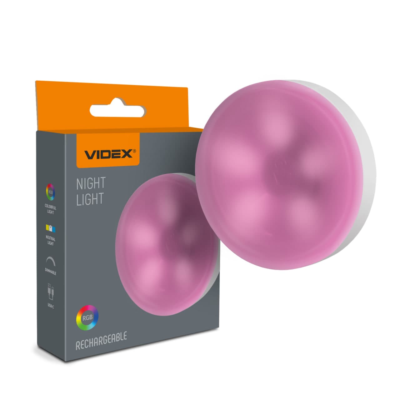 Світильник LED Videx 40Lm 3000K акумуляторний сенсорний №VL-NL064W-G