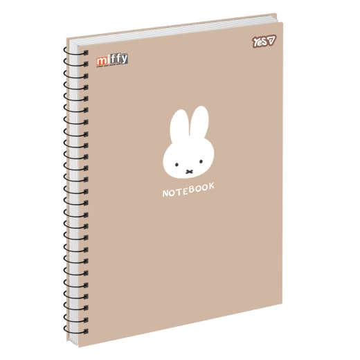 Зошит пруж. А4 80арк. кліт. карт.обкл. "Miffy" №152271/Yes/(60)