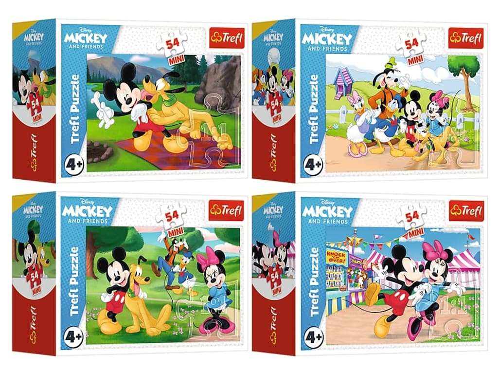 Пазли Trefl 54ел. Mini Mickey Mouse&Friends Божевільні пригоди Міккі Мауса №42172