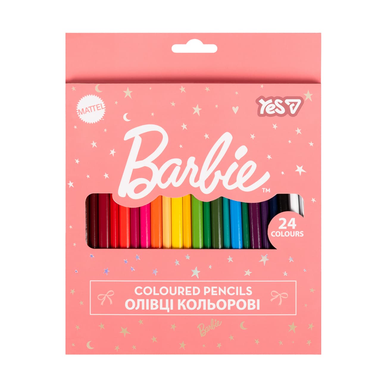 Олівці кольор. 24 кольор. "Yes" №290818 Barbie Shiny