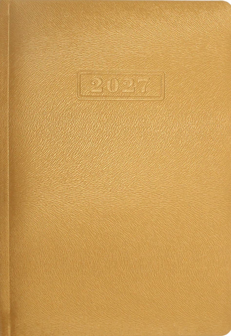 Щоден. А5 "Optima" дат2027 Mink золотистий металік №O25237-15(20)